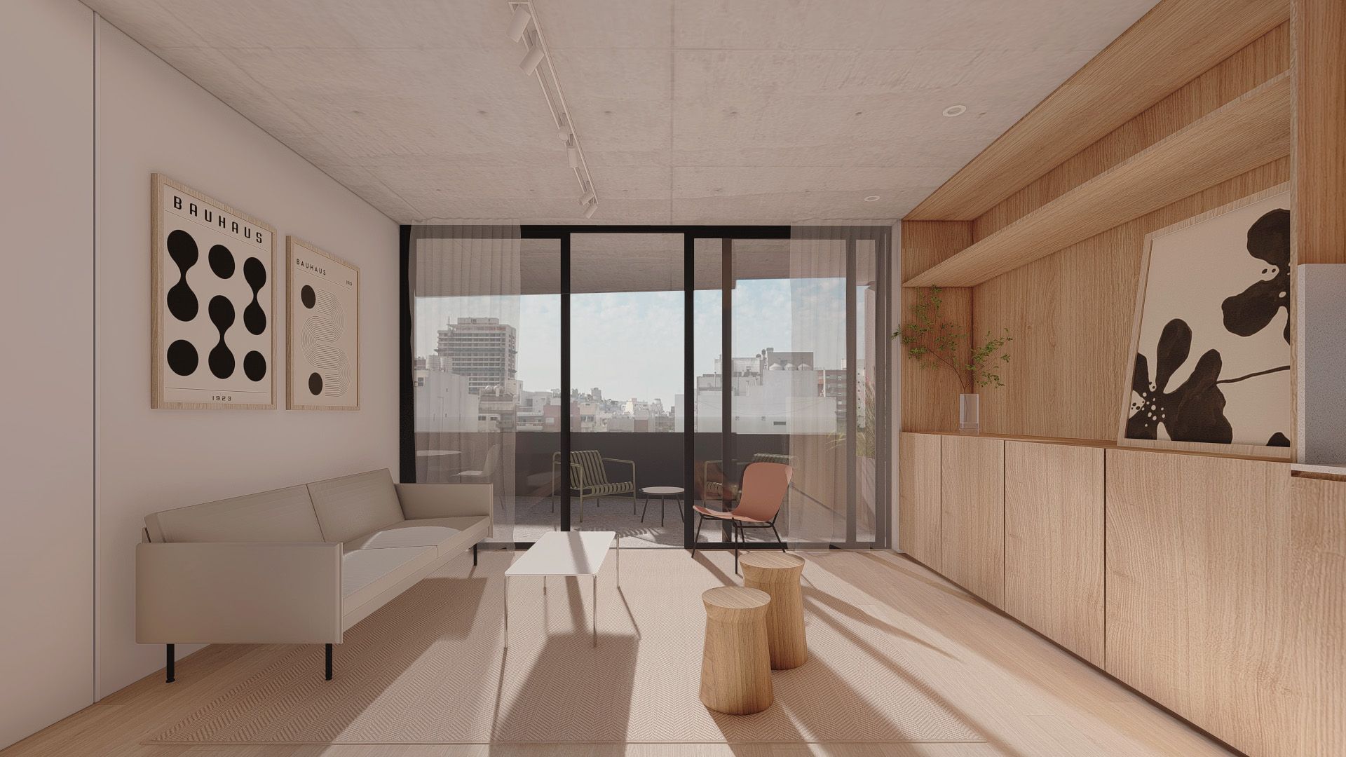 ARRIBEÑOS 3750, 4°A - 2 Ambientes con Balcón con parrilla y Full Amenities.