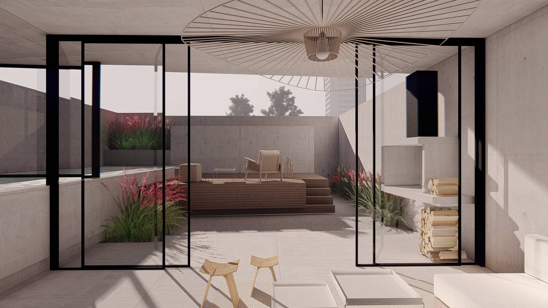ARRIBEÑOS 3750, 4°A - 2 Ambientes con Balcón  con parrilla y Full Amenities.