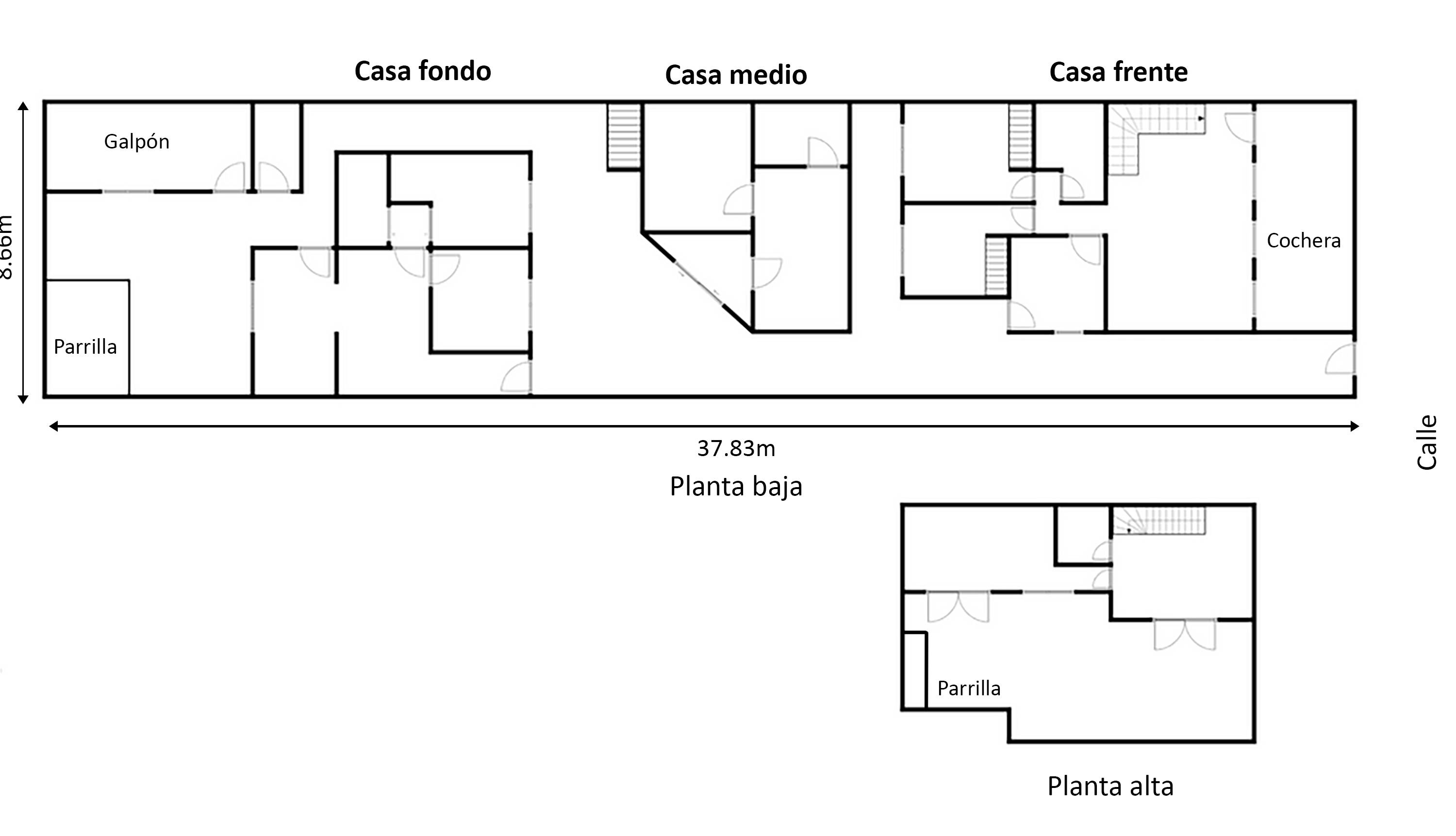 Oportunidad | Importante Lote Propio con 3 Viviendas